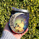 Pikachu Pokemon Sleep Love You To Moon And Back Premium Wine Tumbler Nearkii