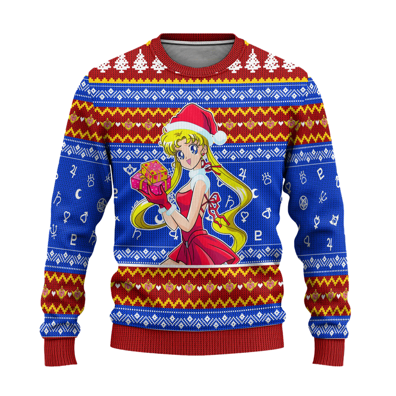 Sailor Moon Ugly Christmas Sweater Anime Xmas Gift Nearkii