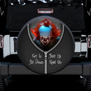 Pennywise Horror Movies Zipper Get In Sit Down Shut Up Hold On Jeep Car Spare Tire Covers Gift For Campers Nearkii