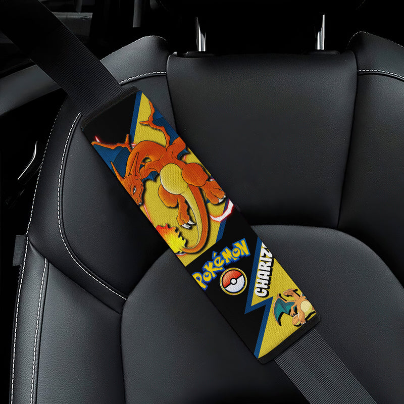 Charizard car seat belt covers Anime Pokemon Custom Car Accessories Nearkii