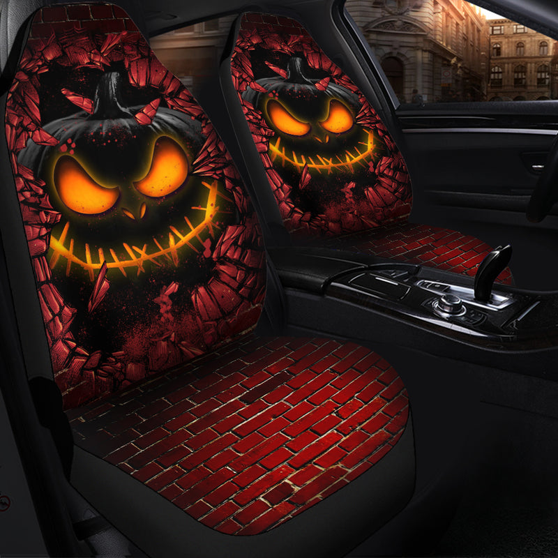 Pumpkin Halloween Break Wall Car Seat Covers Nearkii