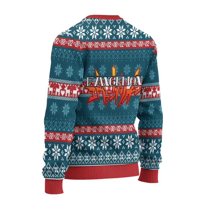 Neon Genesis Evangelion Anime Ugly Christmas Sweater Custom Xmas Gift Nearkii