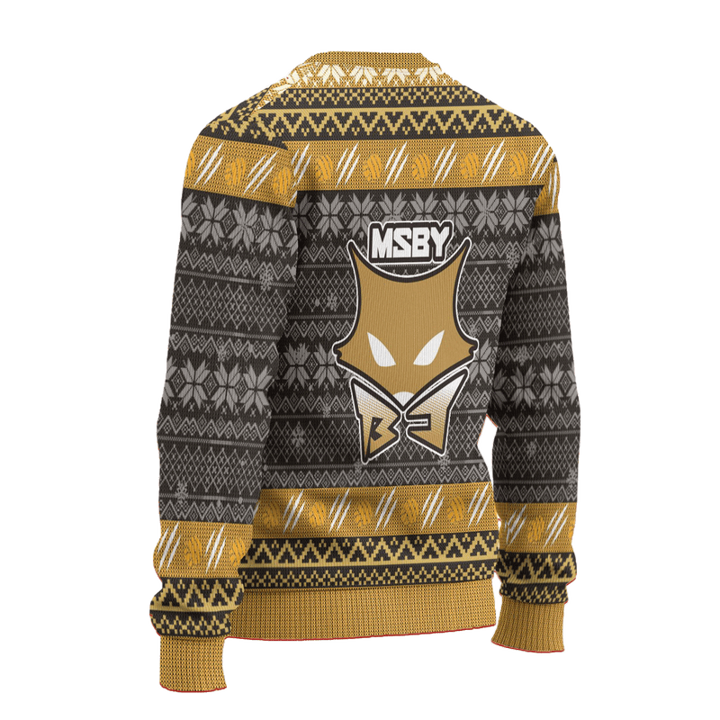 MSBY Black Jackal Ugly Christmas Sweater Haikyuu Anime Xmas Gift Nearkii