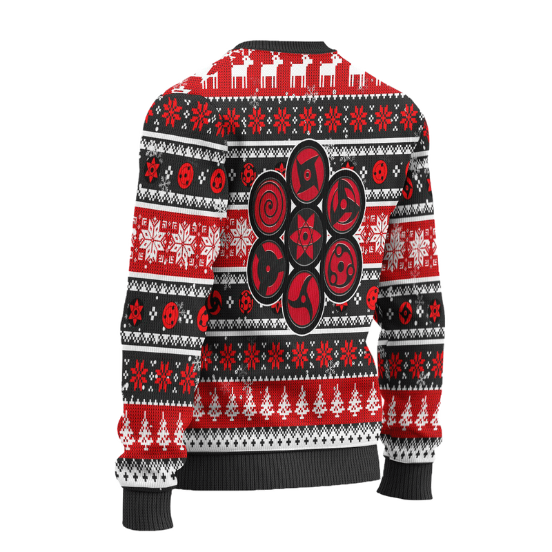 Uchiha Sharingan Anime Ugly Christmas Sweater Naruto Xmas Gift Nearkii