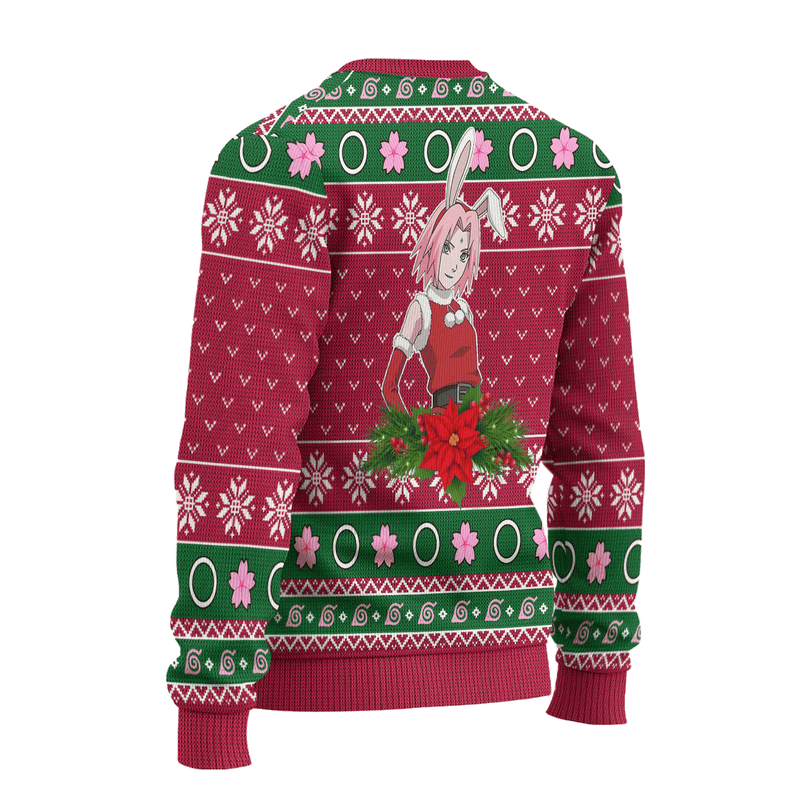 Sakura Teen Age Ugly Christmas Sweater Naruto Anime Xmas Gift Nearkii