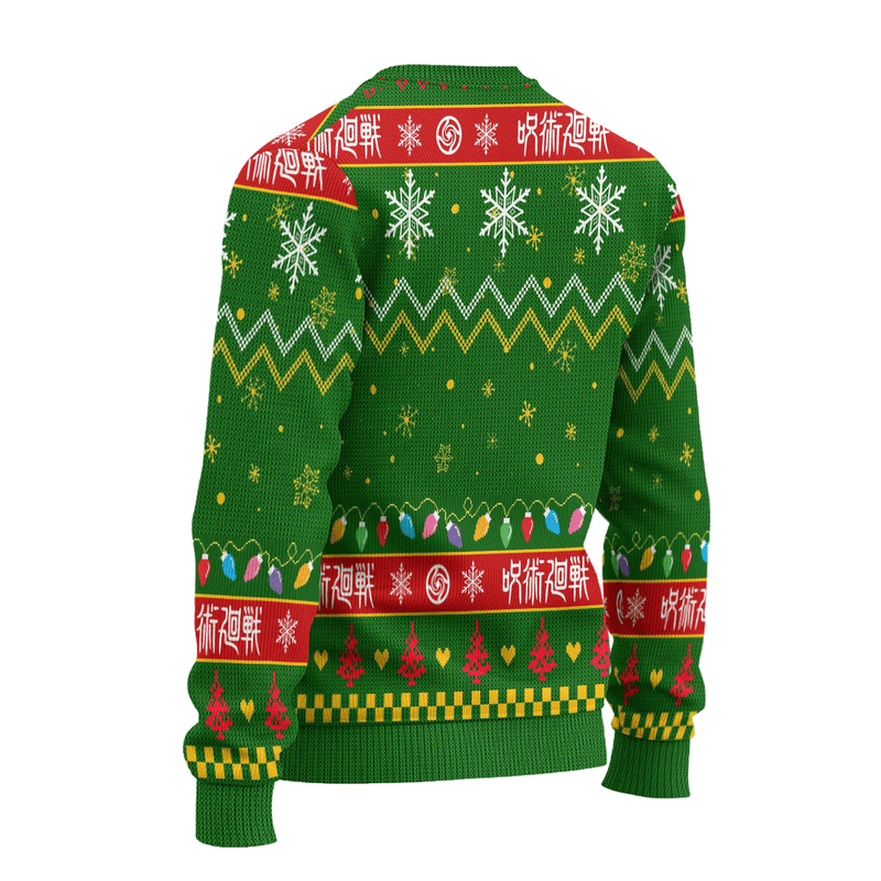 Jujutsu Kaisen Ugly Christmas Sweater Custom Anime Characters Xmas Gift Nearkii