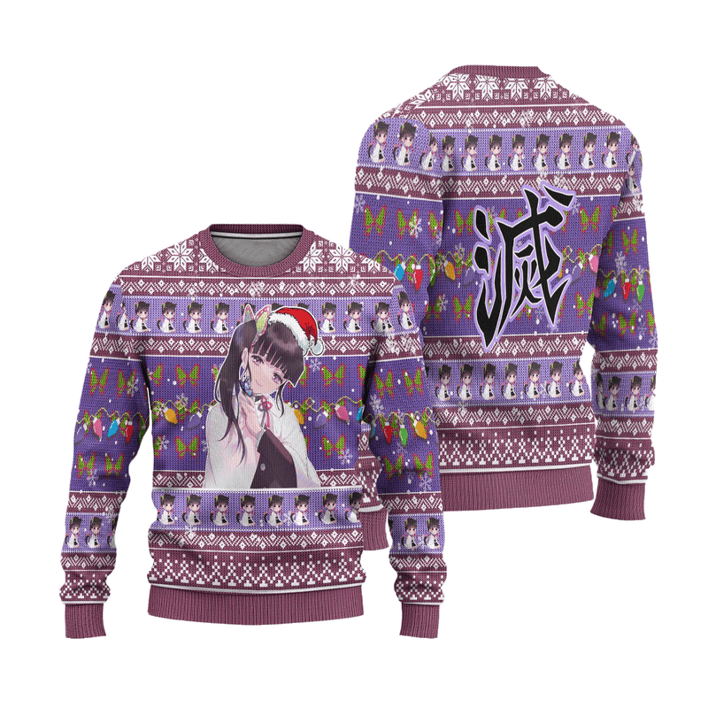 Demon Slayer Kanao Tsuyuri Anime Ugly Christmas Sweater Xmas Gift Nearkii