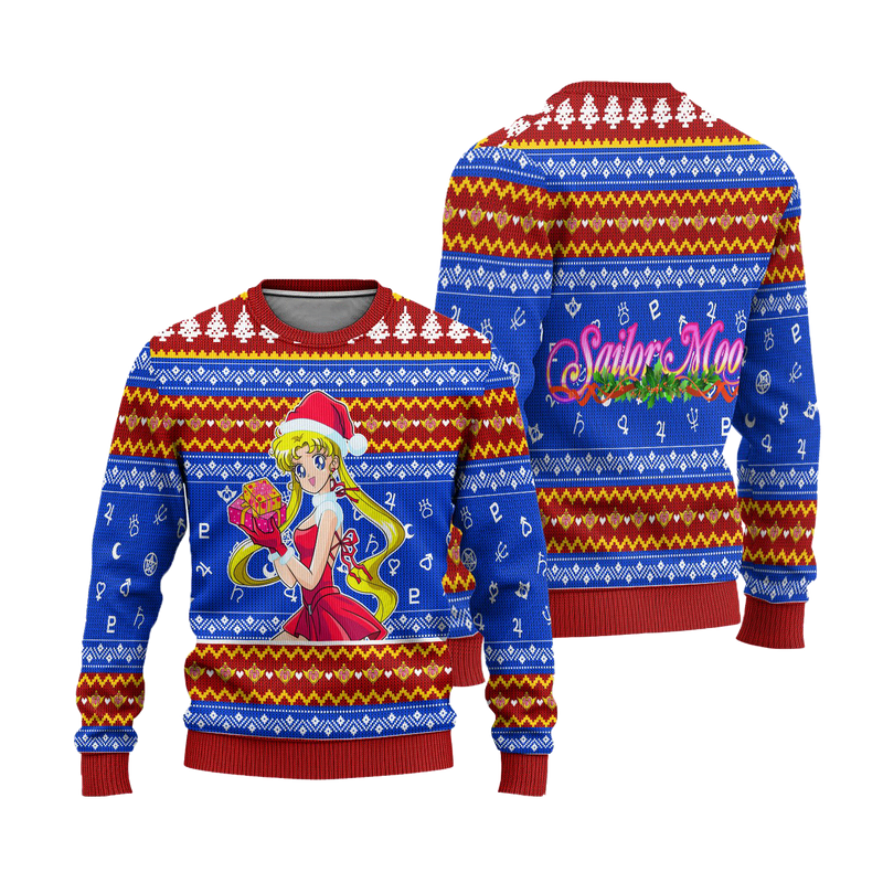 Sailor Moon Ugly Christmas Sweater Anime Xmas Gift Nearkii