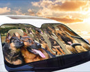German Shepherd Family Car Auto Sunshades Nearkii
