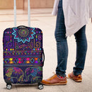 Elephant Colorful Indian Print Luggage Cover Suitcase Protector Nearkii