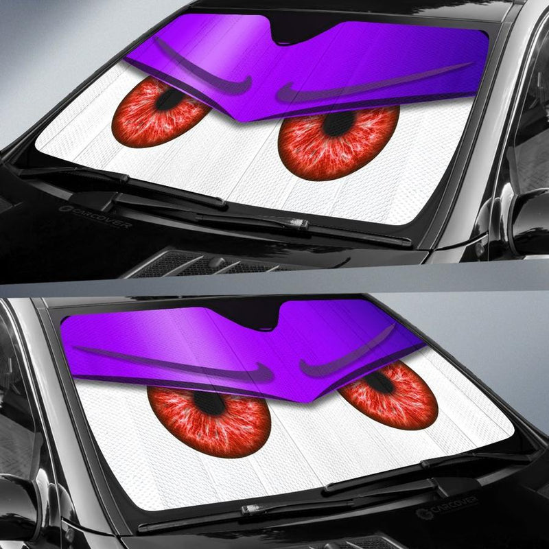 Purple Funny Angry Cartoon Eyes Car Auto Sun Shades Windshield Accessories Decor Gift Nearkii