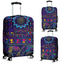 Elephant Colorful Indian Print Luggage Cover Suitcase Protector Nearkii