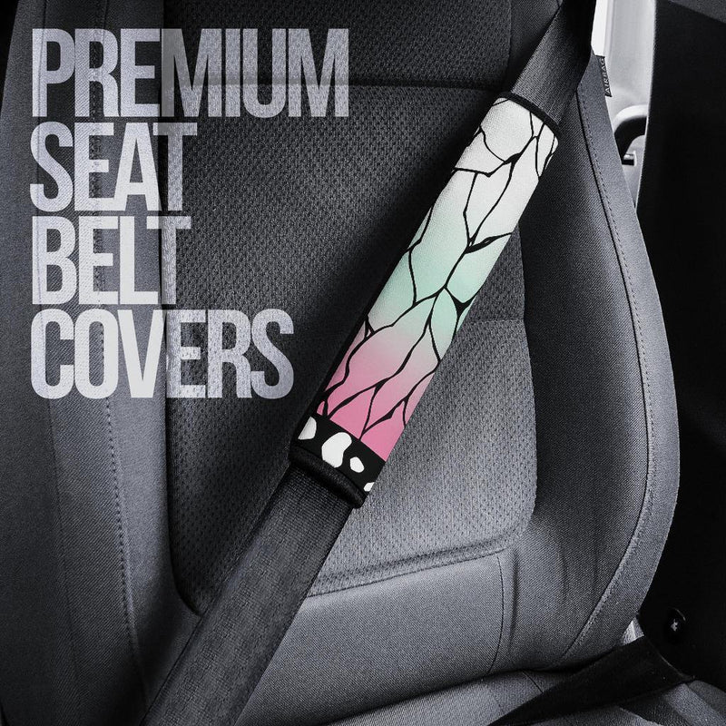 Anime Demon Slayer Kochou Kanae Patterns Car Seat Belt Cover Custom Car Accessories Nearkii