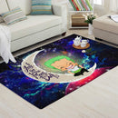 Zoro One Piece Love You To The Moon Galaxy Carpet Rug Home Room Decor Nearkii