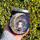 Shinobu Demon Slayer Love You To Moon And Back Premium Wine Tumbler Nearkii