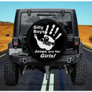 Silly Boys Jeeps Are For Him Jeep Car Spare Tire Cover Gift For Campers Nearkii