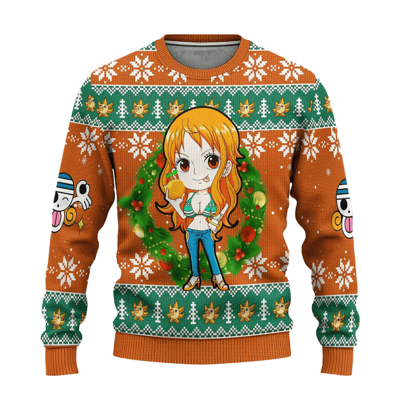 Nami One Piece Anime Ugly Christmas Sweater Xmas Gift Nearkii