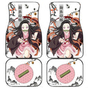 Demon Slayer Car Floor Mats Anime Nezuko Japanese Style Car Accessories Nearkii