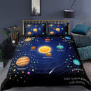 Galaxy Duvet Bedding Set Duvet Cover And 2 Pillowcases Nearkii