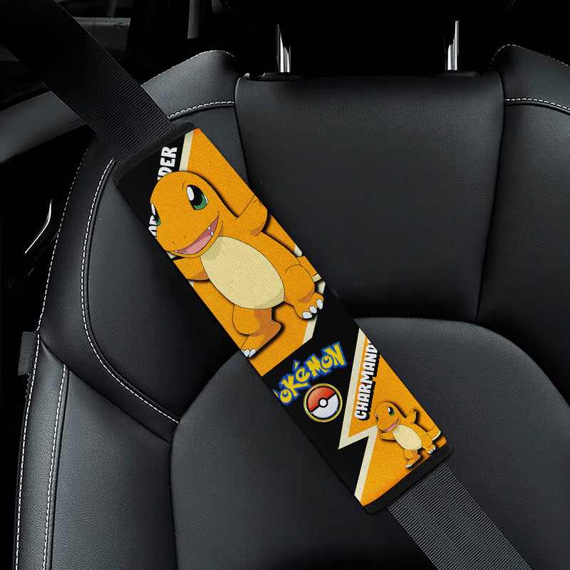 Charmander car seat belt covers Anime Pokemon Custom Car Accessories Nearkii