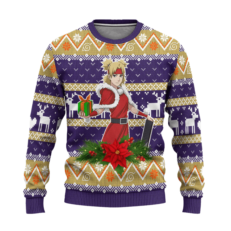 Temari Ugly Christmas Sweater Custom Naruto Anime Xmas Gift Nearkii