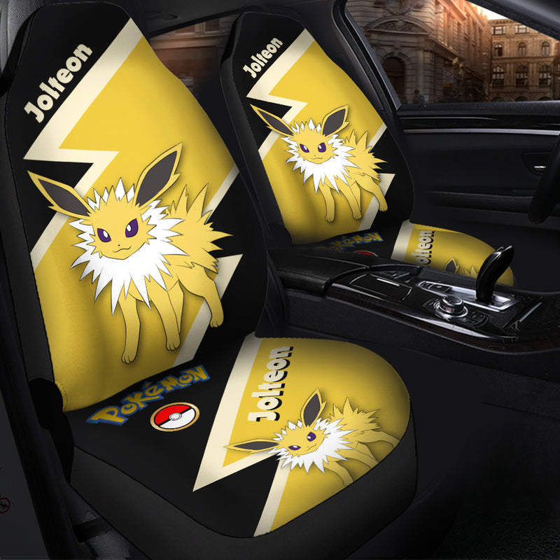Jolteon Eevee Evolution Pokemon Premium Custom Car Seat Covers Decor Protectors Nearkii
