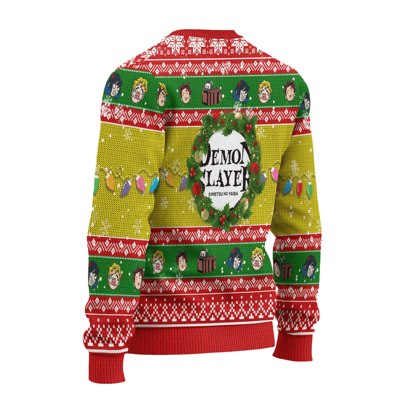 Demon Slayer Anime Ugly Christmas Sweater Characters Xmas Gift Nearkii