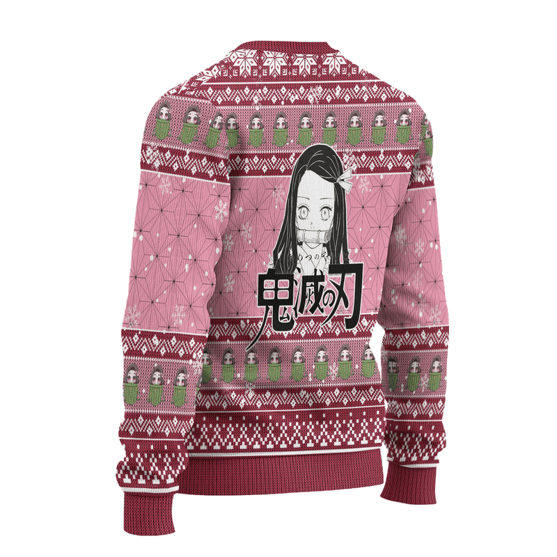 Demon Slayer Nezuko Kamado Anime Ugly Christmas Sweater Xmas Gift Nearkii