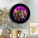 Demon Slayer Team Pink Moonlight Wood Wall Clock Nearkii