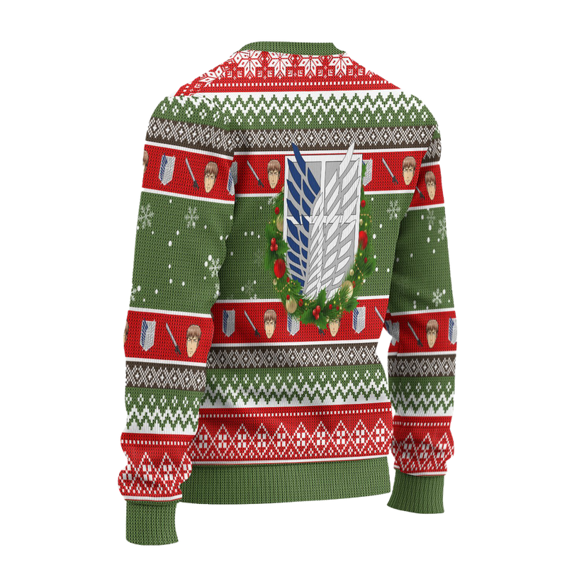 Jean Kirstein Attack on Titan Anime Ugly Christmas Sweater Xmas Gift Nearkii