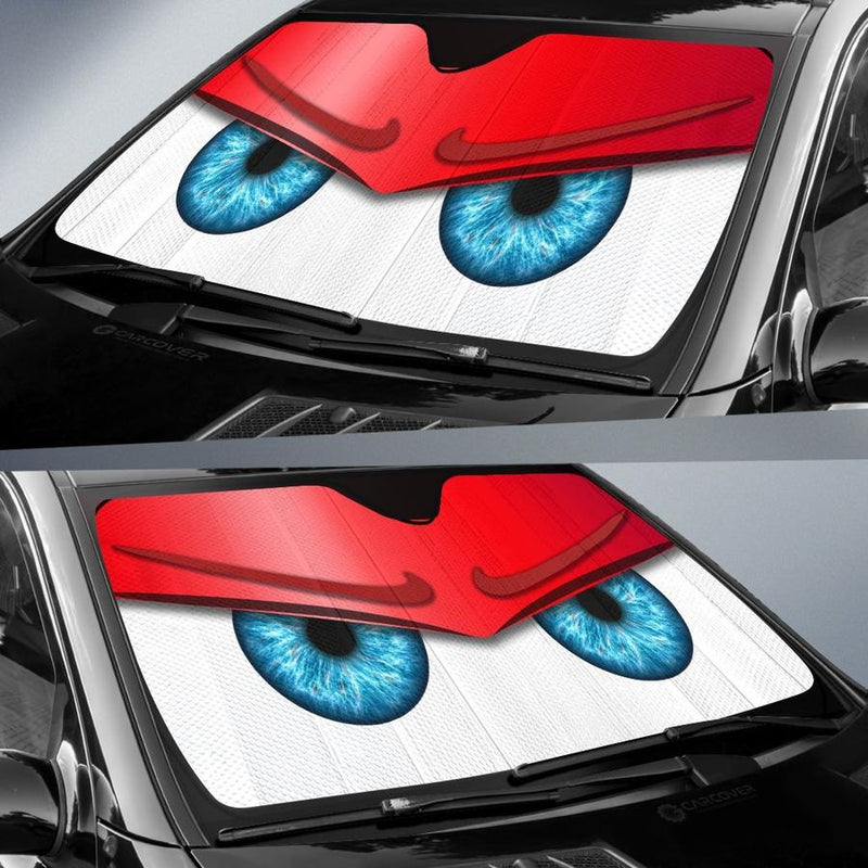 Red Funny Angry Cartoon Eyes Car Auto Sun Shades Windshield Accessories Decor Gift Nearkii