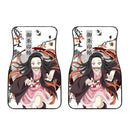 Demon Slayer Car Floor Mats Anime Nezuko Japanese Style Car Accessories Nearkii