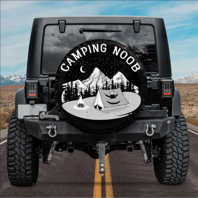 Camping Noob Holiday Car Spare Tire Cover Gift For Campers Nearkii