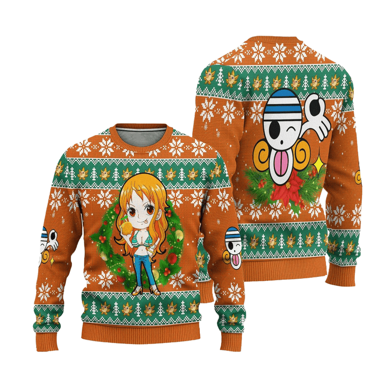 Nami One Piece Anime Ugly Christmas Sweater Xmas Gift Nearkii