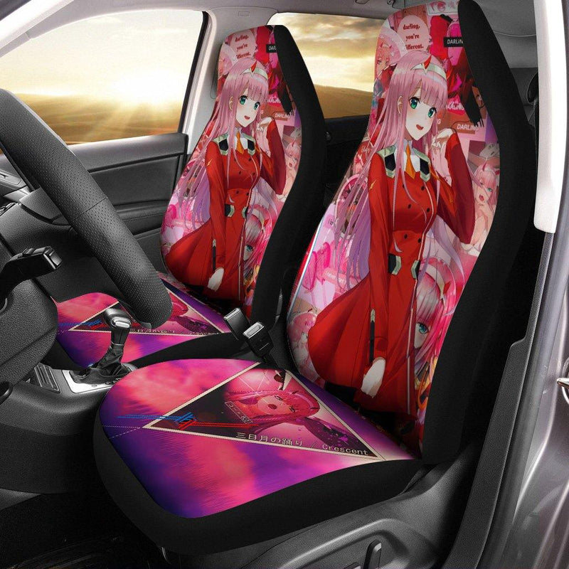 Zero Two Darling In The Franxx Anime Premium Custom Car Seat Covers Decor Protectors Nearkii