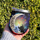 Toothless Light Fury Night Fury Love You To Moon And Back Premium Wine Tumbler Nearkii