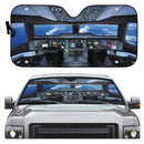 Flight Deck Airplane Cockpit Custom Car Auto Sun Shades Windshield Accessories Decor Gift Nearkii