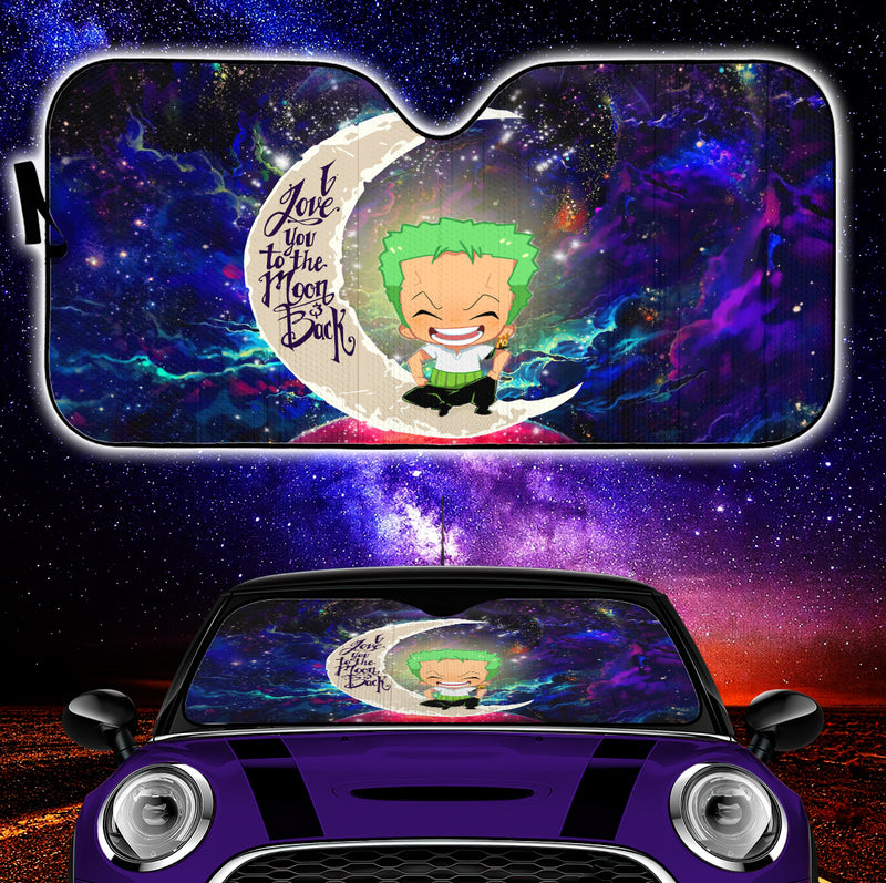 Zoro One Piece Love You To The Moon Galaxy Car Auto Sunshades Nearkii