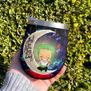 Zoro One Piece Love You To Moon And Back Premium Wine Tumbler Nearkii