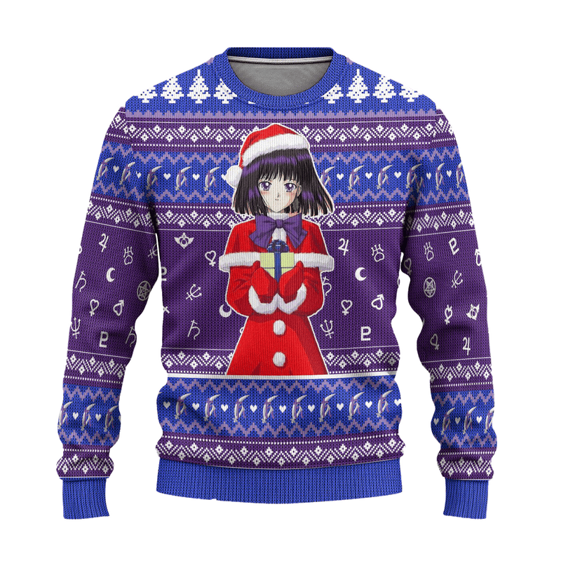 Sailor Saturn Ugly Christmas Sweater Sailor Moon Anime Xmas Gift Nearkii