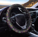 Day Of The Dead Sugar Skull Print Car Steering Wheel Cover Nearkii