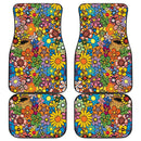 Colorful Flowers Hippie Car Floor Mats Car Accessories Nearkii