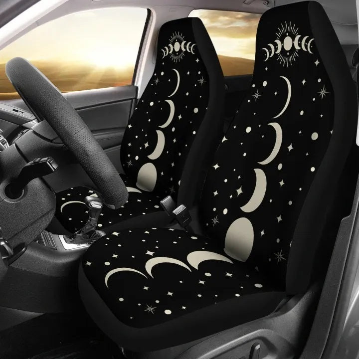 Witchy Moon Phases Car Seat Covers Nearkii