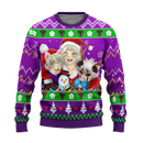 Black Clover Anime Ugly Christmas Sweater Purple Xmas Gift Nearkii