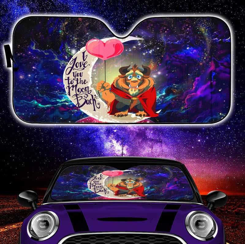 Beauty And The Beast Love You To The Moon Galaxy Car Auto Sunshades Nearkii