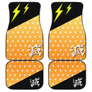 Demon Slayer Car Floor Mats Anime Zenitsu Agatsuma Car Accessories Nearkii