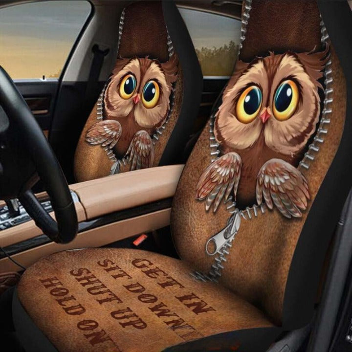 Owl Get In Sit Down Shut Up Hold On Car Seat Covers Nearkii
