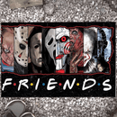 Friends Horror Movies Halloween Characters Doormat Home Decor Nearkii