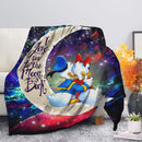 Couple Cute Duck Couple Love You To The Moon Galaxy Blanket Nearkii