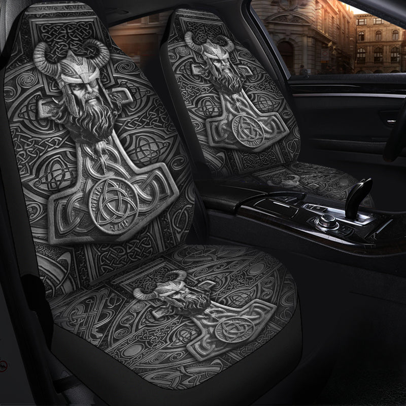 Viking Odin Hammer Premium Custom Car Seat Covers Decor Protectors Nearkii